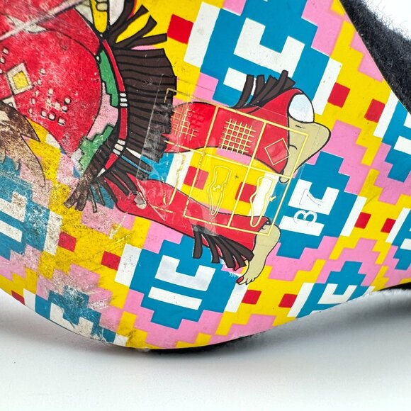 Irregular Choice Women’s Patty Black Union Jack Heart Heels Sz EUR 37 US 6.5 - 7 - Picture 11 of 16